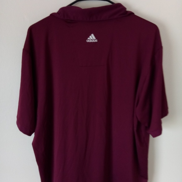 ADIDAS MENS RED POLO - Picture 2 of 6